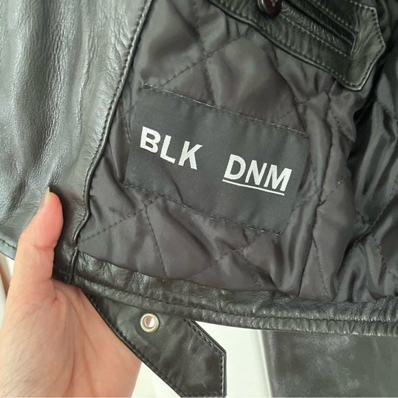 BLK DNM Leather Motorcycle jacket - Picture 5 of 7